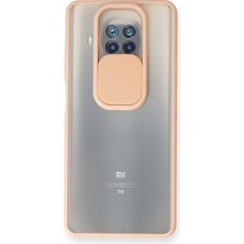 ALK Mey Ithalat®   Mi 10T Lite Kılıf Palm Buzlu Kamera Sürgülü Silikon - Pembe