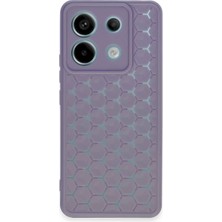 ALK Mey Ithalat®   Redmi Note 13 Pro 5g Kılıf Petek Silikon Kapak - Lila