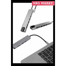 HBG Markt Mey Ithalat® Çevirici Dönüştürücü Adaptör Macbook 3 In 1 Type-C To Hdmı USB 3.0