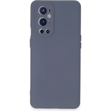 ALK Mey Ithalat®  One Plus 9 Pro Kılıf Nano Içi Kadife Silikon - Gri