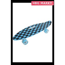 HBG Markt Mey Ithalat® Desenli Orta Boy Işıklı Kaykay 60 cm