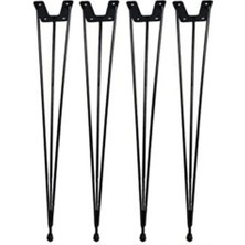 Moontime Alaçatı Orta Sehpa Zigon Sehpa Orta Yan Sehpa Tv Ünitesi Metal Dolu Demir Ayak 46 cm 4ADET