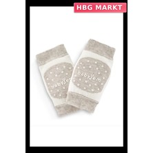 HBG Markt Bebek Emekleme Dizliği Örgü Bej Koruyucu Tek Parça