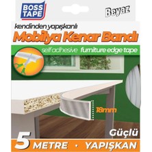 Moontime Alaçatı Yapışkanlı Beyaz Masa Mobilya Kenar Bandı 5 Metre EN:18MM Ütüye Gerek Yok! Kenar Bantları Turkuaz