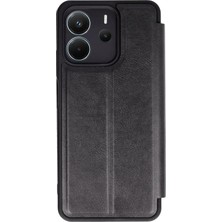 ALK Mey Ithalat®   Redmi Note 14 4g Kılıf Flip Cover - Siyah