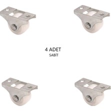 Moontime Alaçatı 26MM Sabit Mobilya Tekeri (X4)