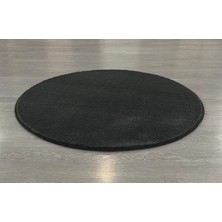 Moontime Alaçatı Antrasit Kaymaz Taban Yuvarlak Post(Peluş) Halı