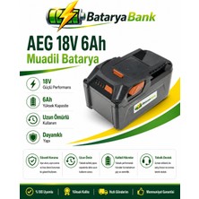 Bataryabank Aeg 18V 6AH Li-Ion Muadil Matkap Bataryası