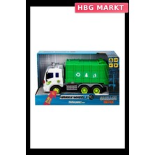 HBG Markt Mey Ithalat® 13078 1:16 Maxx Wheels Sesli ve Işıklı Geri Dönüşüm Kamyonları