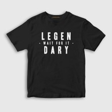 Presmono Unisex Çocuk Siyah Legendary How I Met Your Mother T-Shirt