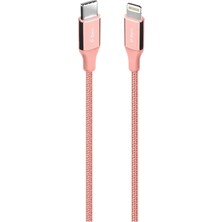 2DK41RA Ttec Alumicable Usb-C - Lightning Hızlı Şarj Kablosu 150CM Roze Altın