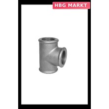 HBG Markt Galvanizli Te Parçası Üç Boruyu Birleştirme, Içten Dişli