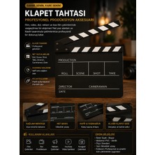Saf Hobi 🎬 Profesyonel Klaket Tahtası – Film, Video & Sosyal Medya Çekimleri