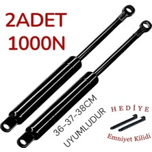 Moontime Alaçatı 2 Adet 1000 N Baza Amortisörü (Baza Pistonu) 2 Adet Emniyet Kilit