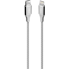 2DK41G Ttec Alumicable Usb-C - Lightning Hızlı Şarj Kablosu 150CM Gümüş