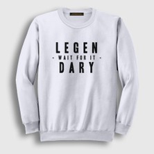 Presmono Unisex Beyaz Legendary How I Met Your Mother Sweatshirt
