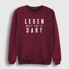 Presmono Unisex Bordo Legendary How I Met Your Mother Sweatshirt