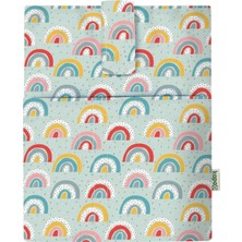 Moontime Alaçatı Gökkuşağı 175-MONA Cepli Kitap Kılıfı 20X25
