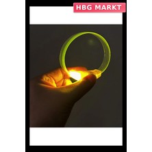 HBG Markt Mey Ithalat® 3 Modlu Pilli LED Işıklı Esnek Parti Bilekliği Sarı