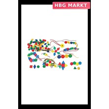 HBG Markt Mey Ithalat®  Ipli Geometrik Düğmeler 96 Parça