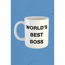 Moontime Alaçatı The Office " World`s Best Boss & Dunder Mifflin " Özel Kupa Bardak