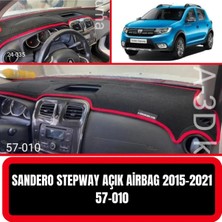 Moontime Alaçatı Dacia Sandero Stepway 2015-2021 Torpido Koruyucu Ön Göğüs Halısı Kılıf Havlu Örtü