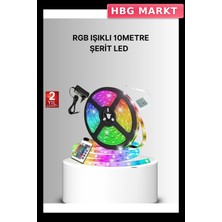 HBG Markt Mey Ithalat® Uzaktan Kumandalı Rgb Smart Şerit LED Işık Esnek ve Taşınabilir Dekorasyon