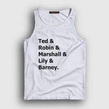 Presmono Unisex Beyaz Names How I Met Your Mother Atlet