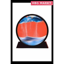 HBG Markt Mey Ithalat® Kum Saati Yuvarlak Şık Kum Tablosu Dekoratif Kum Sulu Kum Saati