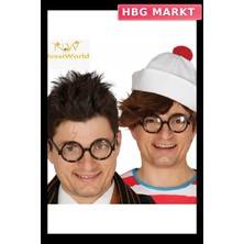 HBG Markt Mey Ithalat® Siyah Çerçeveli Numarasız Camlı Öğrenci Şaka Gözlüğü 1 Adet