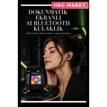 HBG Markt Akıllı Dokunmatik Ekranlı Bluetooth Kulaklık Aı Teknolojili
