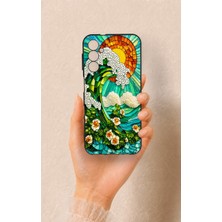 Vip Case Samsung A14 Uyumlu Mozaik Okyanus Dalgası Desenli Silikon Kılıf