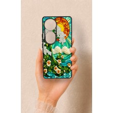 Vip Case Vivo V40 Uyumlu Mozaik Okyanus Dalgası Desenli Silikon Kılıf