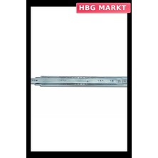 HBG Markt Mey Ithalat® Çift Açılım 35 mm Teleskopik Bilyeli Çekmece Rayı 40 cm