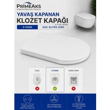 Primeaks D Form Yavaş Kapanan Klozet Kapağı – Soft Close