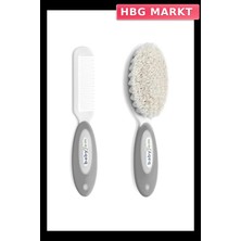HBG Markt Mey Ithalat®  doğal Kıl Fırça Tarak Seti 519 Gri