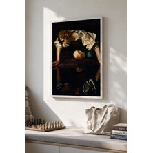 Lia Gallery Narcissus - Caravaggio - Çerçeveli Tabl