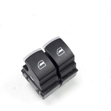 Moontime Alaçatı Vw Volkswagen Caddy 2011-2015 Sol Sürücü Kapısı Cam Açma Düğmesi Tuşları Çiftli Kromlu 5K3959857C