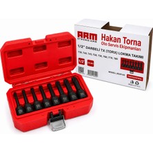 ALWAYSSPEED - Arm - 8 Pc 1/2 Darbeli Siyah Torx Lokma Takımı