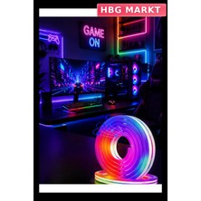 HBG Markt Akıllı Rgb Neon Şerit LED 16 Milyon Renk ile Dekoratif Aydınlatma