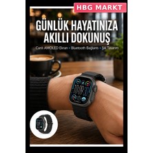 HBG Markt Hainoteko-15 Amoled Ultra Akıllı Saat: 49 mm Kasa