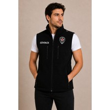 Arthur Kışlık Erkek Nakış Işlemeli Yazılı 4 Cepli Polar Özel Güvenlik Yeleği