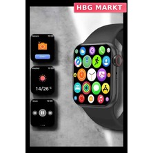 HBG Markt Mey Ithalat® Akıllı Saat 44MM Çelik Kasa, OLED Ekran ve Gelişmiş Sağlık Takibi