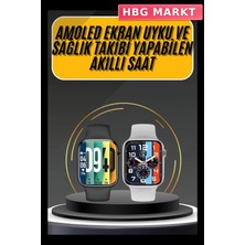 HBG Markt Mey Ithalat® Akıllı Saat Yeni Nesil Android ve Ios Uyumlu Titreşim Modlu Alarm Kronometre