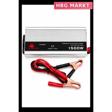 HBG Markt 1500W Araç Invertörü Güvenli Bağlantı ve Dayanıklı Gövde