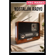 HBG Markt Ahşap Kasa Retro Tasarım Fener Entegreli Dekoratif Ürün