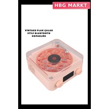 HBG Markt Mey Ithalat® Retro Bluetooth Hoparlör Pembe