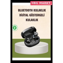 HBG Markt Mey Ithalat® LED Ekranlı Şarjlı Kablosuz Kulak Içi Kulaklık