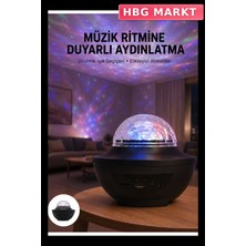 HBG Markt Yıldızlı Gökyüzü Dinamik Projeksiyon Gece Lambası 10 Renk