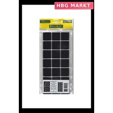 HBG Markt Mey Ithalat® Pacific 6030 Bl Yapışkanlı Keçe 30 mm x 30 mm Siyah